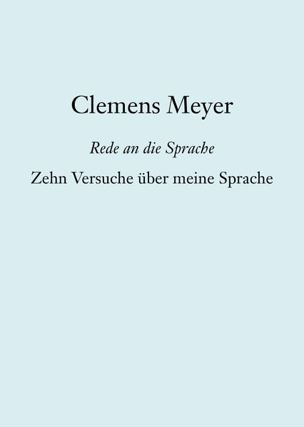 Cover von Zehn Versuche über meine Sprache