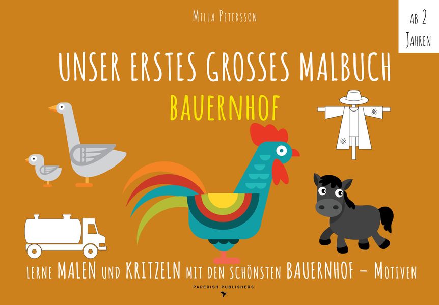 Cover von Malbuch Bauernhof – UNSER ERSTES GROßES MALBUCH – BAUERNHOF