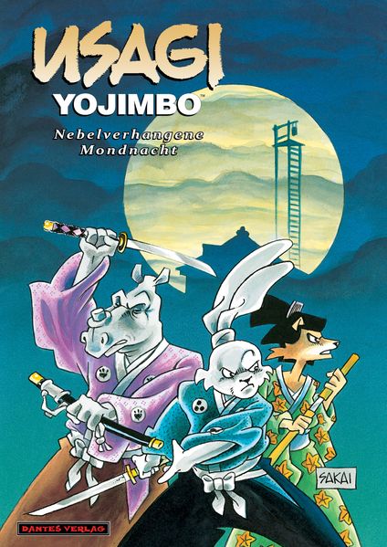 Cover von Usagi Yojimbo 16 – Nebelverhangene Mondnacht