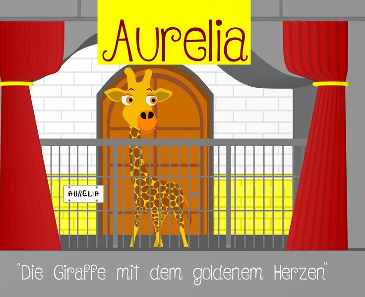 Cover von Aurelia, die Giraffe mit dem goldenem Herzen / Welche Herzenssprache spricht Ihr Kind? / Interaktives Buch zum Immer-wieder-lesen