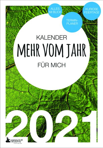 Cover von Terminkalender 2021: Mehr vom Jahr – für mich