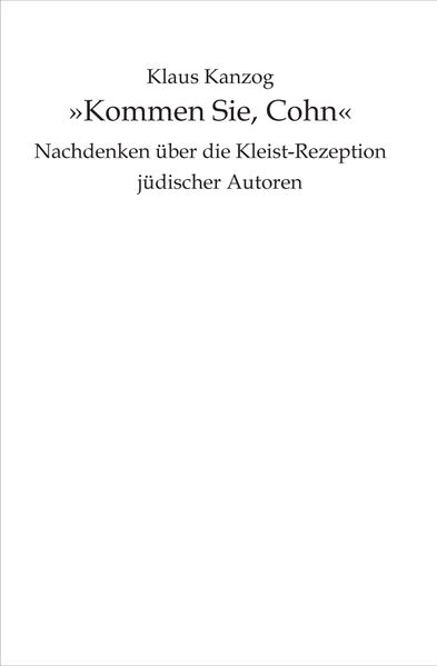 Cover von „Kommen Sie, Cohn“