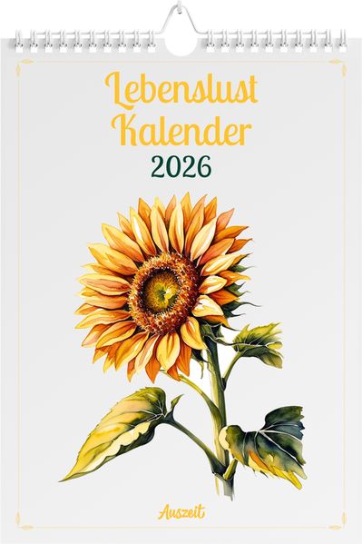 Cover von Auszeit Lebenslust Kalender 2026 – Wandkalender
