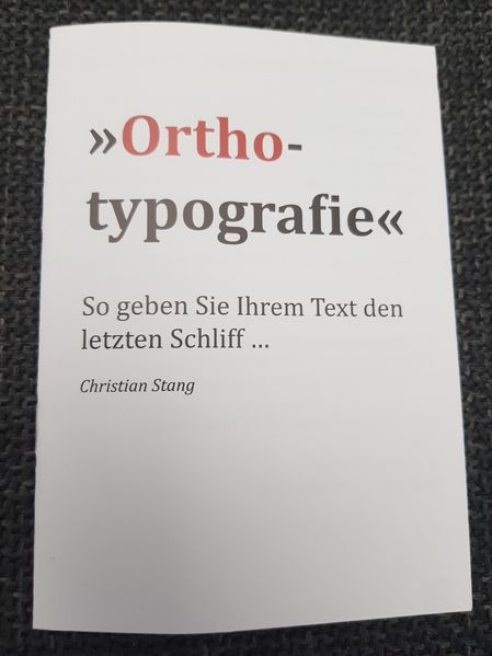Cover von Orthotypografie