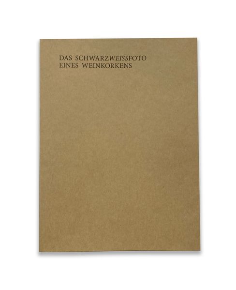 Cover von Das Schwarzweissfoto eines Weinkorkens