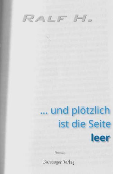 Cover von …und plötzlich ist die Seite leer