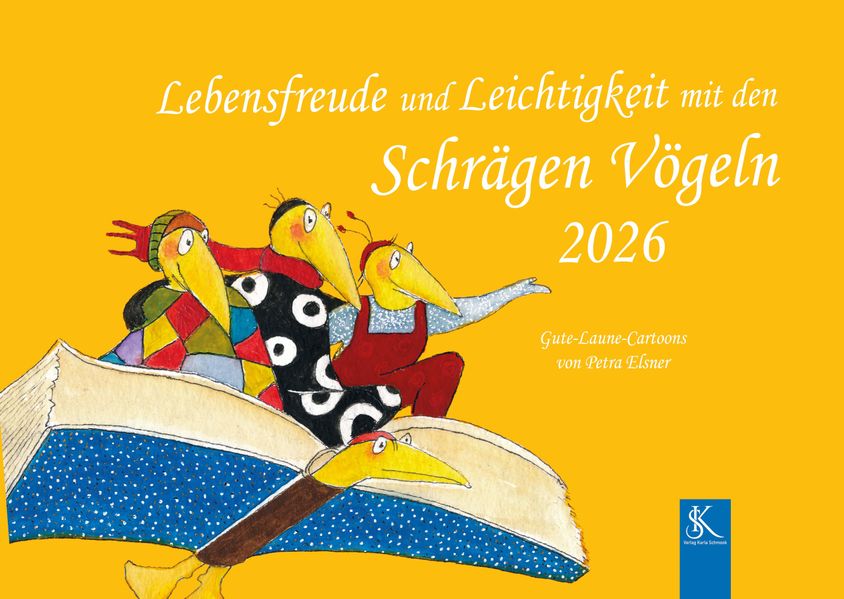 Cover von Lebensfreude und Leichtigkeit mit den Schrägen Vögeln 2026