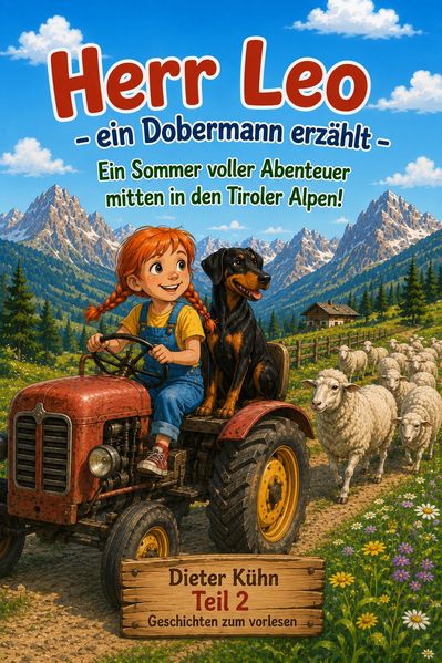 Cover von Herr Leo – ein Dobermann erzählt – Ein Sommer voller Abenteuer mitten in den Tiroler Alpen!