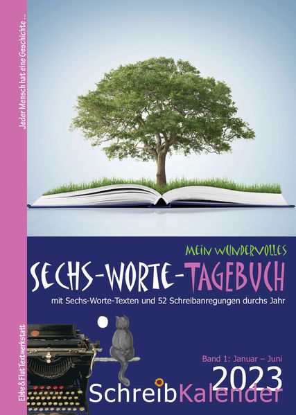 Cover von Mein wundervolles Sechs-Worte-Tagebuch 2023