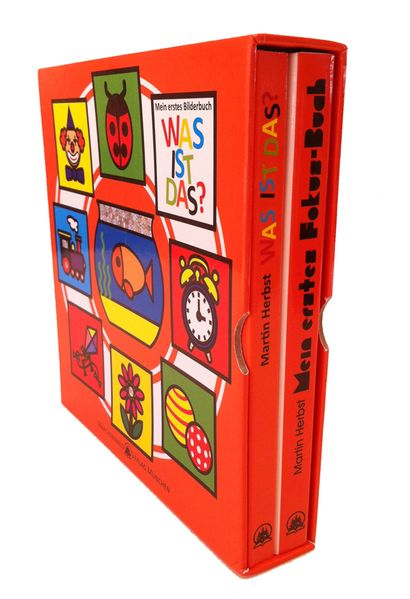Cover von Meine ersten Bilderbücher: Mein erstes Fokusbuch – Baby lernt sehen & Mein erstes Bilderbuch „WAS IST DAS?“, 2. Bde.