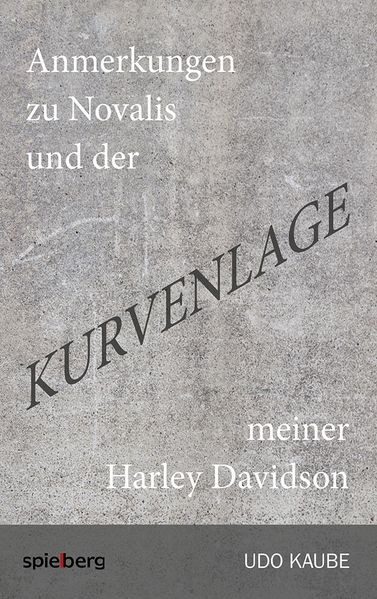 Cover von Anmerkungen zu Novalis und der Kurvenlage meiner Harley Davidson