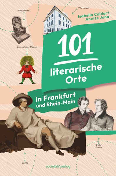 Cover von 101 literarische Orte in Frankfurt und Rhein-Main