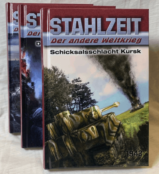Cover von STAHLZEIT Bände 1-3: Schicksalsschlacht Kursk – Die Ostfront brennt! – D-Day: Die Invasion