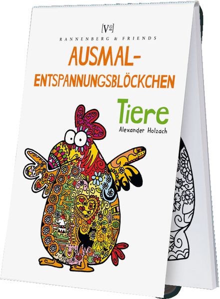 Cover von Ausmal – Entspannungsblöckchen Tiere