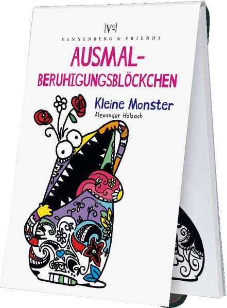 Cover von Ausmal – Beruhigungsblöckchen Kleine Monster