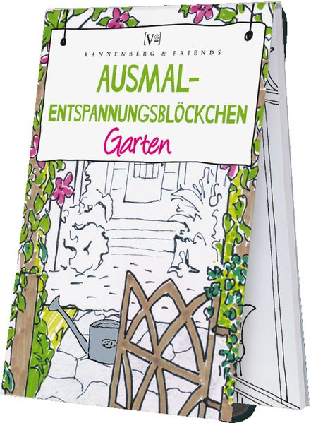 Cover von Ausmal – Entspannungsblöckchen Garten