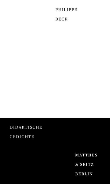 Cover von Didaktische Gedichte