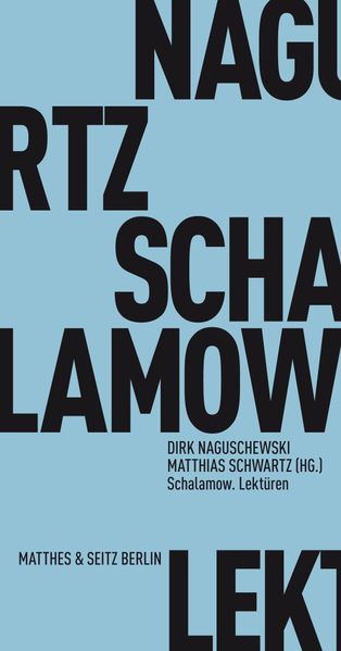 Cover von Schalamow. Lektüren