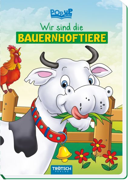 Cover von Pop-up-Buch „Wir sind die Bauernhoftiere“