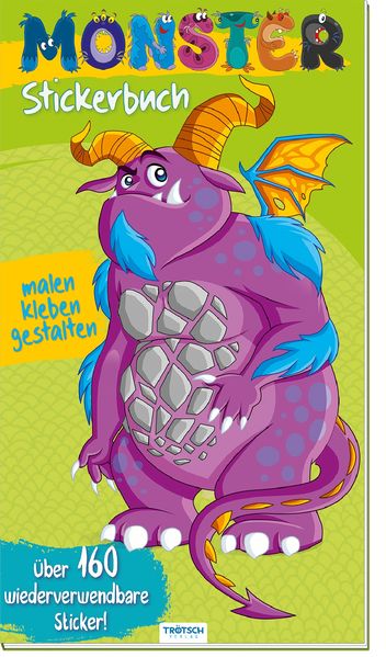 Cover von Sticker-Malbuch MONSTER