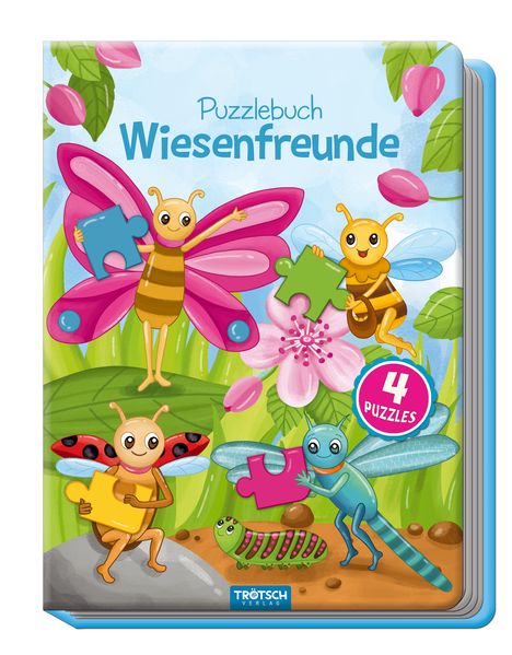 Cover von Puzzlebuch Wiesenfreunde, Kinderbuch, Tiere, Tierbuch
