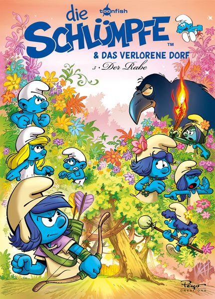 Cover von Die Schlümpfe und das verlorene Dorf. Band 3
