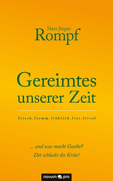Cover von Gereimtes unserer Zeit