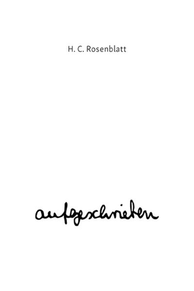 Cover von aufgeschrieben