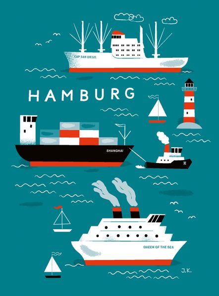 Cover von Notizbuch Schiffe