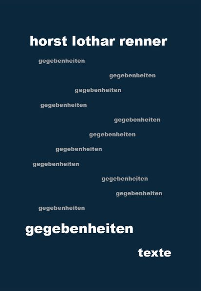 Cover von gegebenheiten