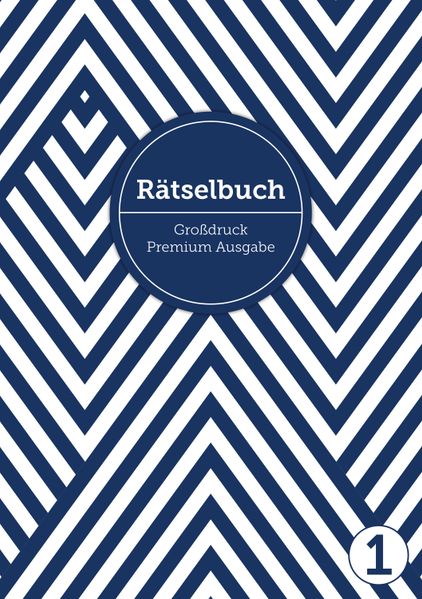 Cover von Deluxe Rätselbuch/Rätselblock für Erwachsene und Senioren/Rentner mit Großdruck im DIN A4-Format