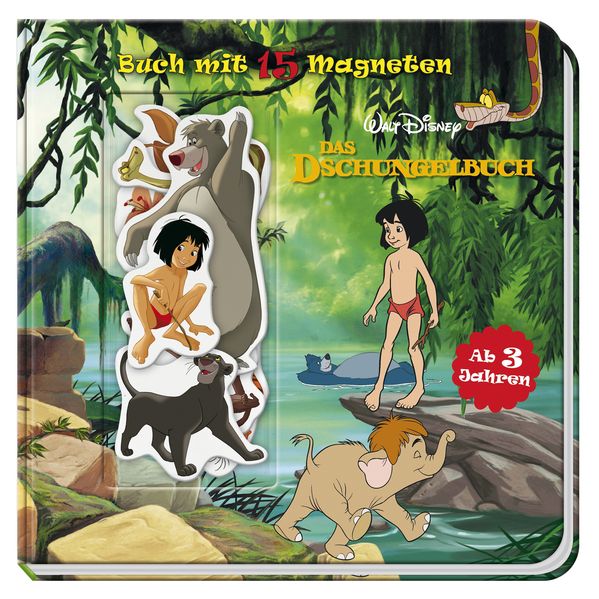 Cover von Disney Dschungelbuch: Buch mit 15 Magneten