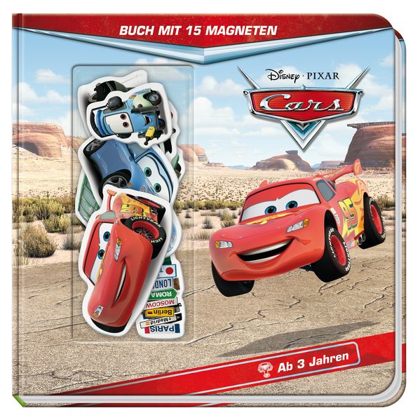 Cover von Disney Cars: Buch mit 15 Magneten