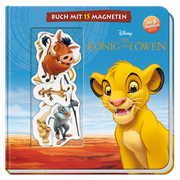 Cover von Disney König der Löwen: Buch mit 15 Magneten