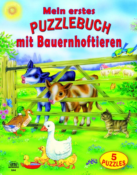 Cover von Puzzlebuch mit Bauernhoftieren