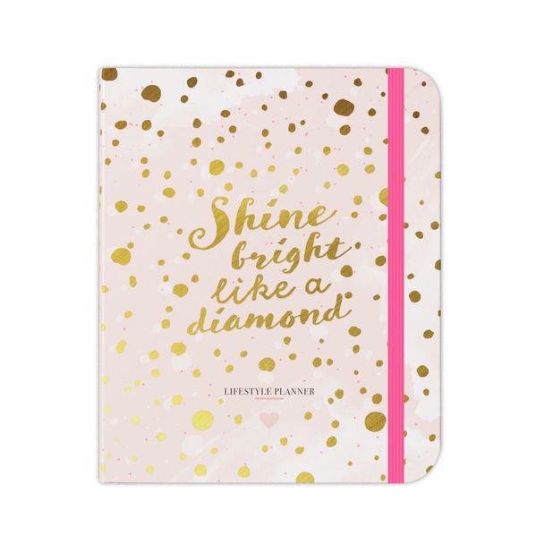 Cover von Stilvoller LIFESTYLE PLANNER 2019, 2020. Dein individueller Lebensplaner & Terminkalender um dein Leben zu organisieren. Wochenplaner ohne Datum mit viel Platz. Rosa Hardcover mit Goldprägung. Stay Inspired! by Lisa Wirth