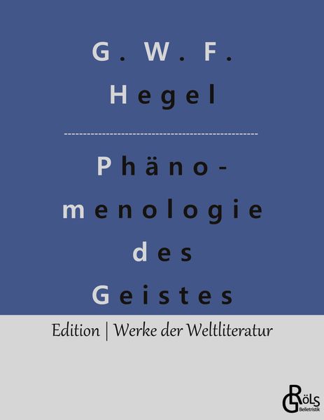 Cover von Phänomenologie des Geistes
