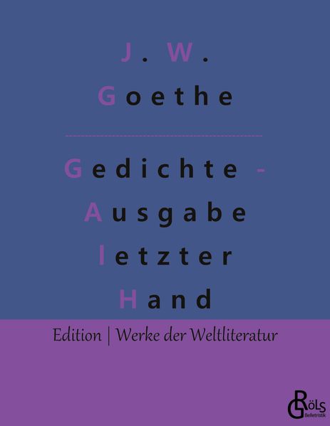Cover von Gedichte – Ausgabe letzter Hand