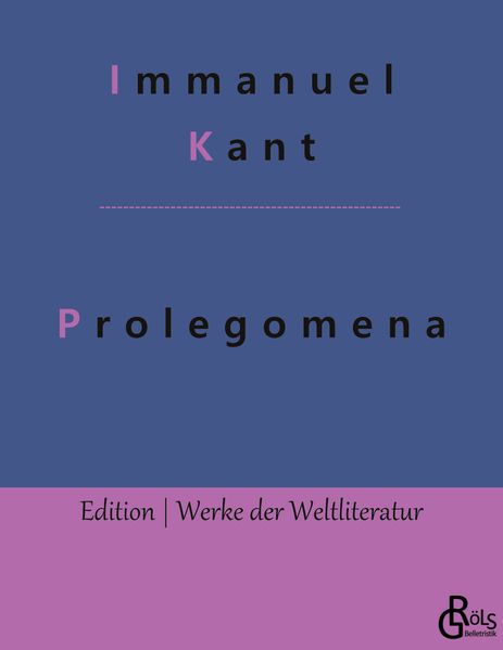 Cover von Prolegomena