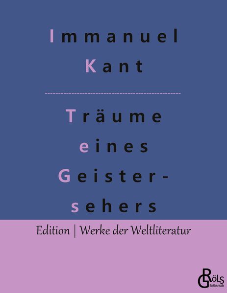 Cover von Träume eines Geistersehers