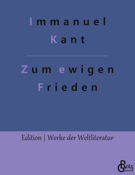 Cover von Zum ewigen Frieden