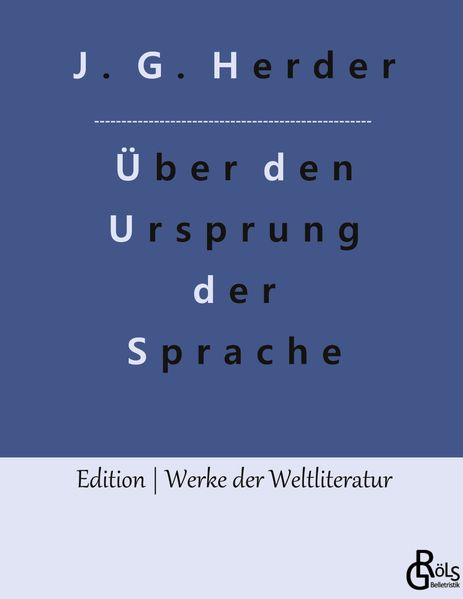 Cover von Abhandlung über den Ursprung der Sprache