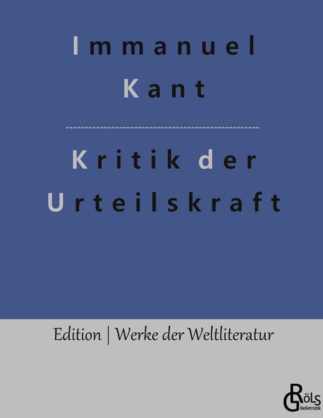 Cover von Kritik der Urteilskraft