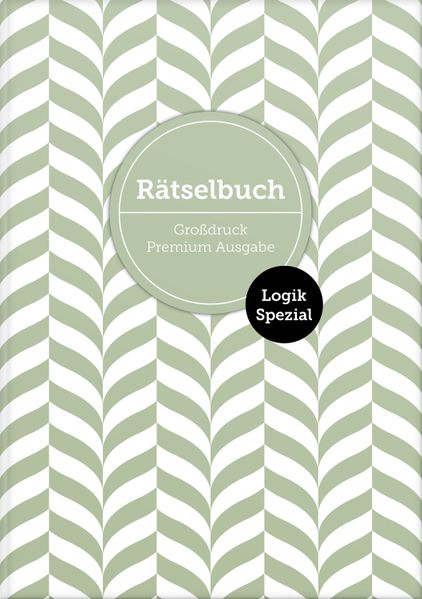 Cover von Deluxe Rätselbuch „Logik Spezial“ mit 140 Sudoku-Rätseln. XL Rätselbuch in Premium Ausgabe für ältere Leute, Senioren, Erwachsene und Rentner im DIN A4-Format mit extra großer Schrift.