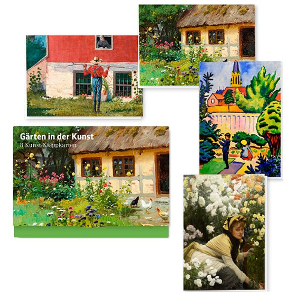 Cover von Gärten in der Kunst – Acht Kunst-Klappkarten