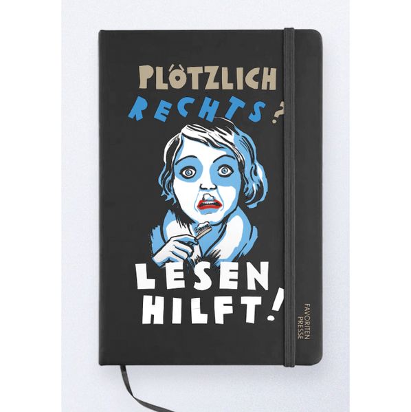 Cover von Notizbuch Plötzlich rechts? Lesen hilft!