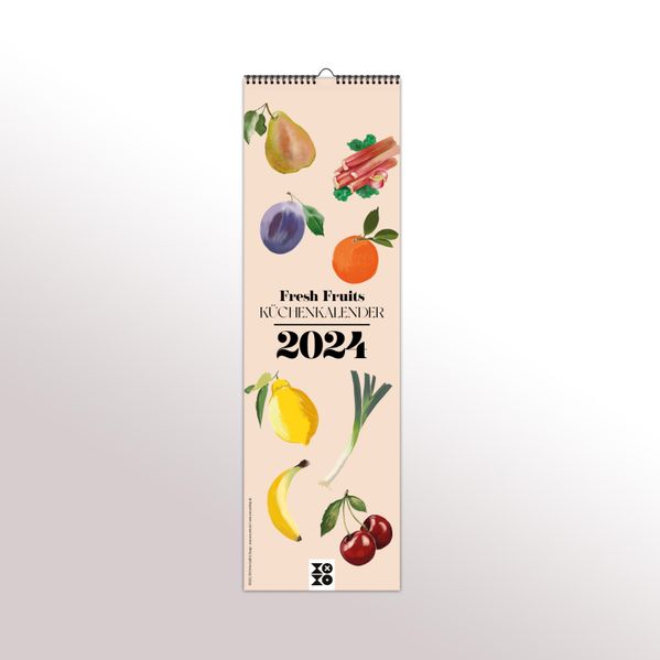 Cover von Design Familienkalender 2024 „Fresh Fruits“