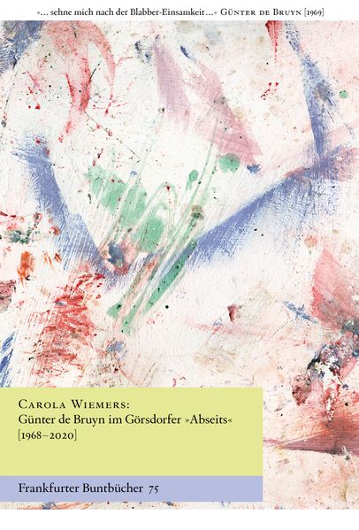 Cover von Günter de Bruyn im Görsdorfer „Abseits“ (1968-2020)