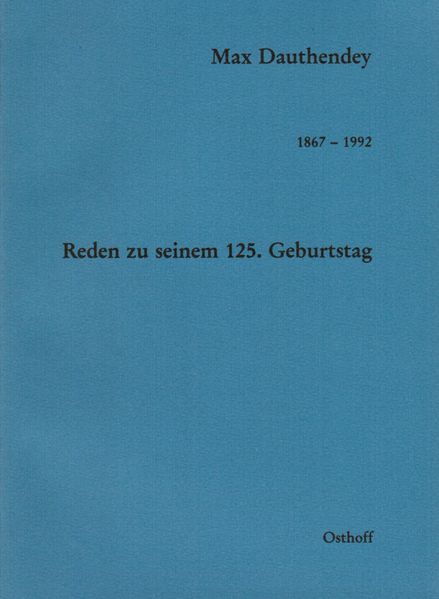Cover von Max Dauthendey – 1867-1992