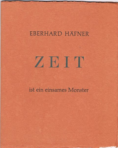 Cover von Zeit ist ein einsames Monster
